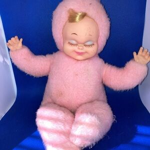 Rushton Company Rubber Face Doll Sleeping Musical Baby Works